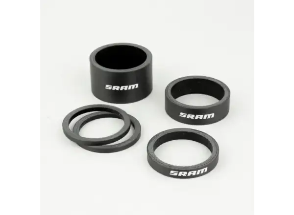 Sram podložky hlavového složení kit lesklá bílá se SRAM logem