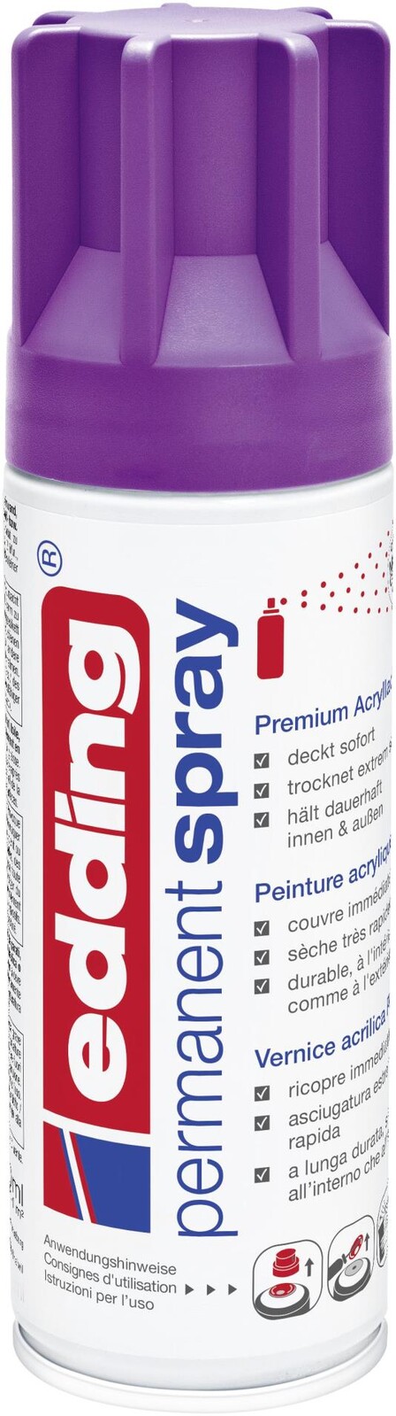 Akrylový sprej edding 5200 - červenofialová matná 910, objem 200,00 ml