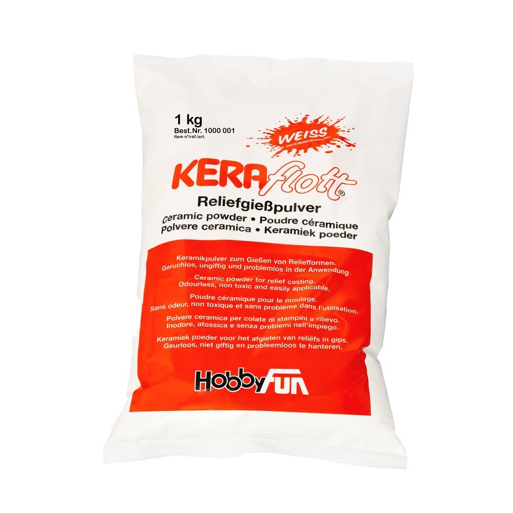 Keraflott odlévací hmota 1 kg bílá - 1 ks
