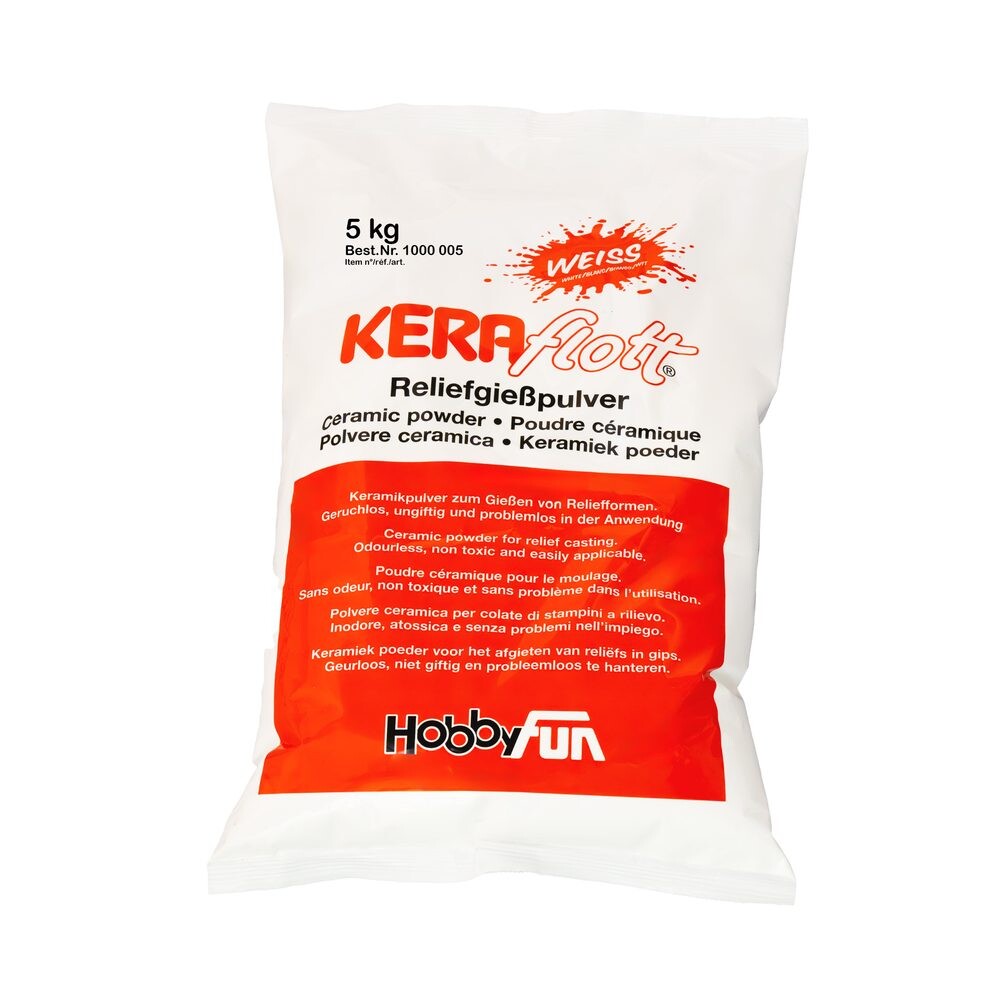 Keraflott odlévací hmota 5 kg bílá - 1 ks