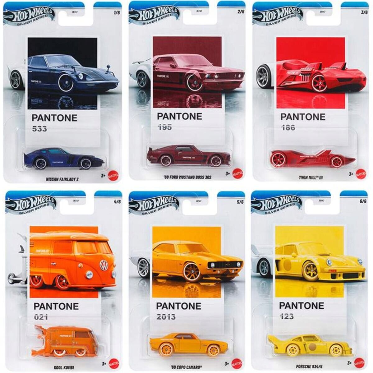 Hot Wheels Angličák Silver Series Pantone, více druhů