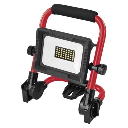 LED reflektor ELION 20W, červeno-černý, IP65, 3000 lm, neutrální bílá