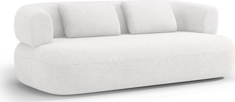 Slonovinová pohovka z textilie bouclé 178 cm Jenny – Micadoni