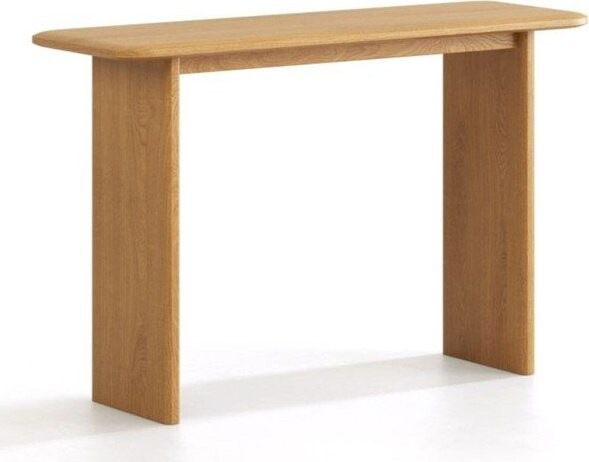Konzolový stolek z dubového dřeva v přírodní barvě 40x120 cm Charlotte – Micadoni