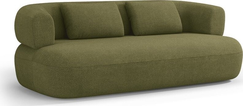 Zelená pohovka z textilie bouclé 178 cm Jenny – Micadoni