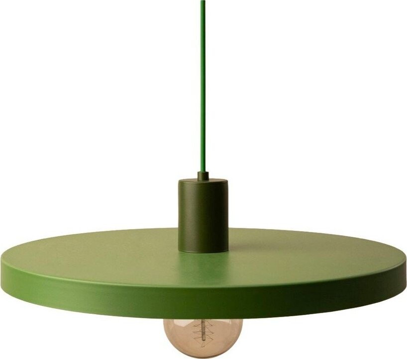 Zelené kovové závěsné svítidlo ø 40 cm Ori – Micadoni