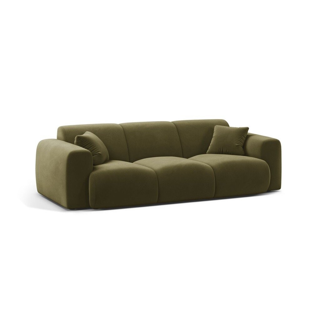 Khaki sametová pohovka 235 cm Molino – Micadoni
