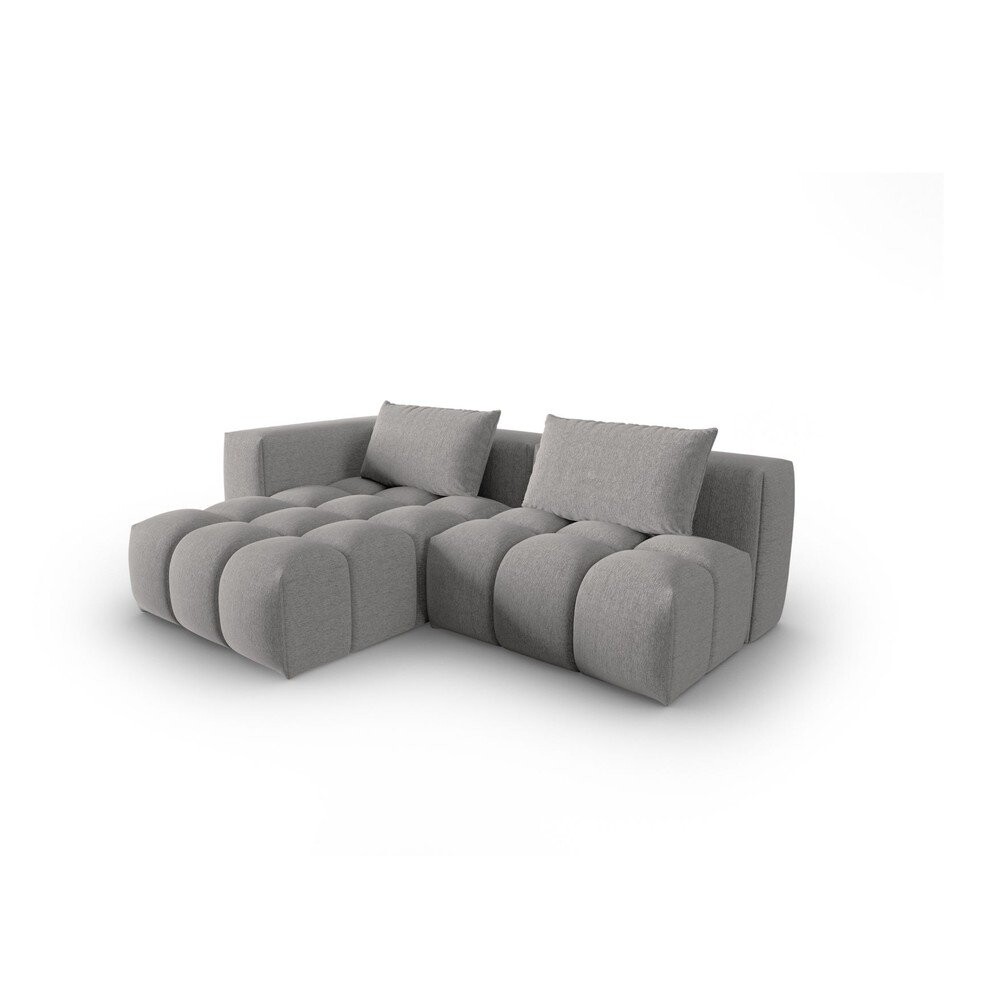Šedá rohová pohovka (levý roh/s lenoškou) Verona – Cosmopolitan Design