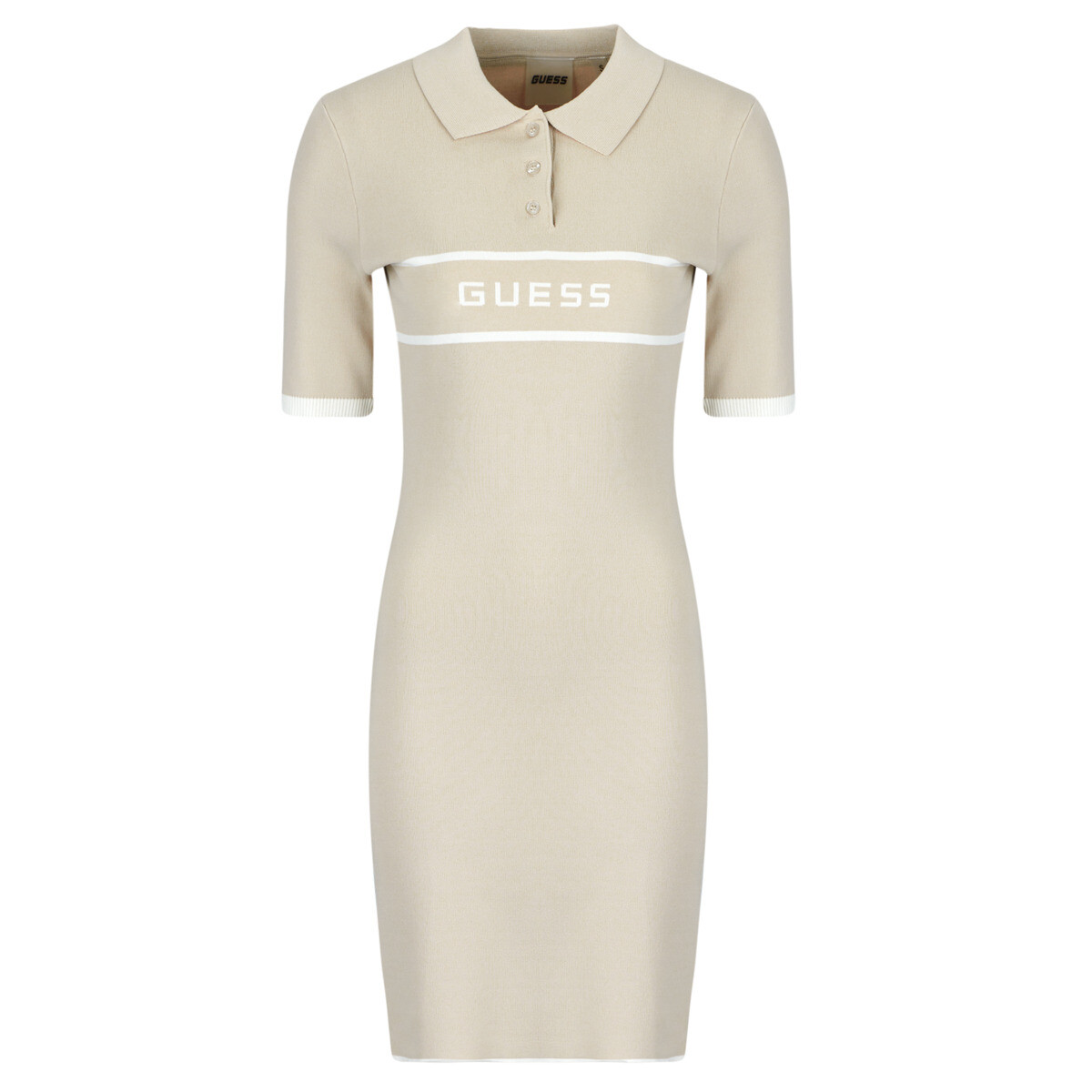 Guess  MEISSA POLO SS SWTR DRESS  Béžová