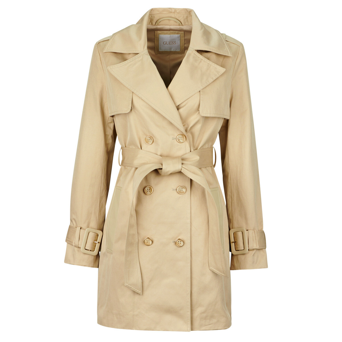 Guess  JULIANE TRENCH DOUBLE COLLAR  Béžová