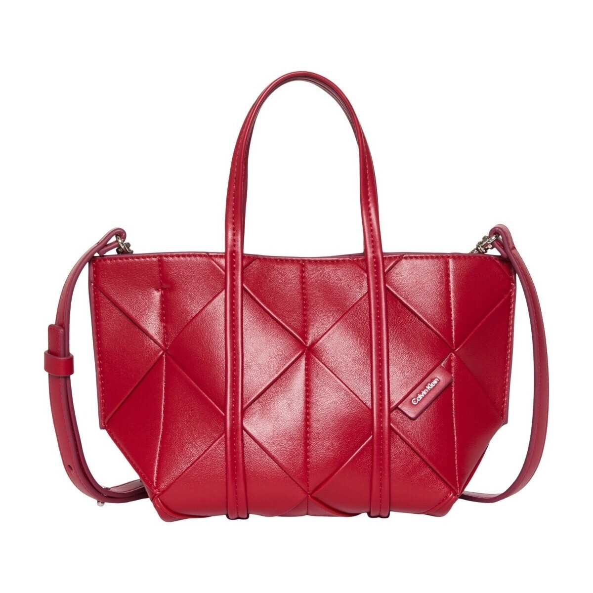 Calvin Klein Jeans  Lv04f3580g Woven Mini Tote Crossbod  Červená