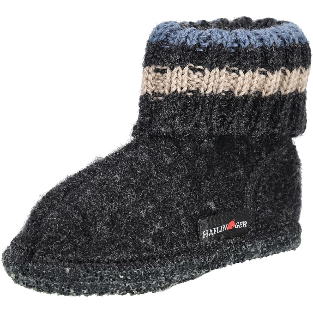 Haflinger  Hausschuhe HÜTTENSCHUH PAUL  Šedá