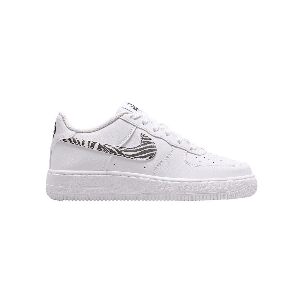 Nike  Air Force 1 'GS 'Zebra Swoosh'  Bílá