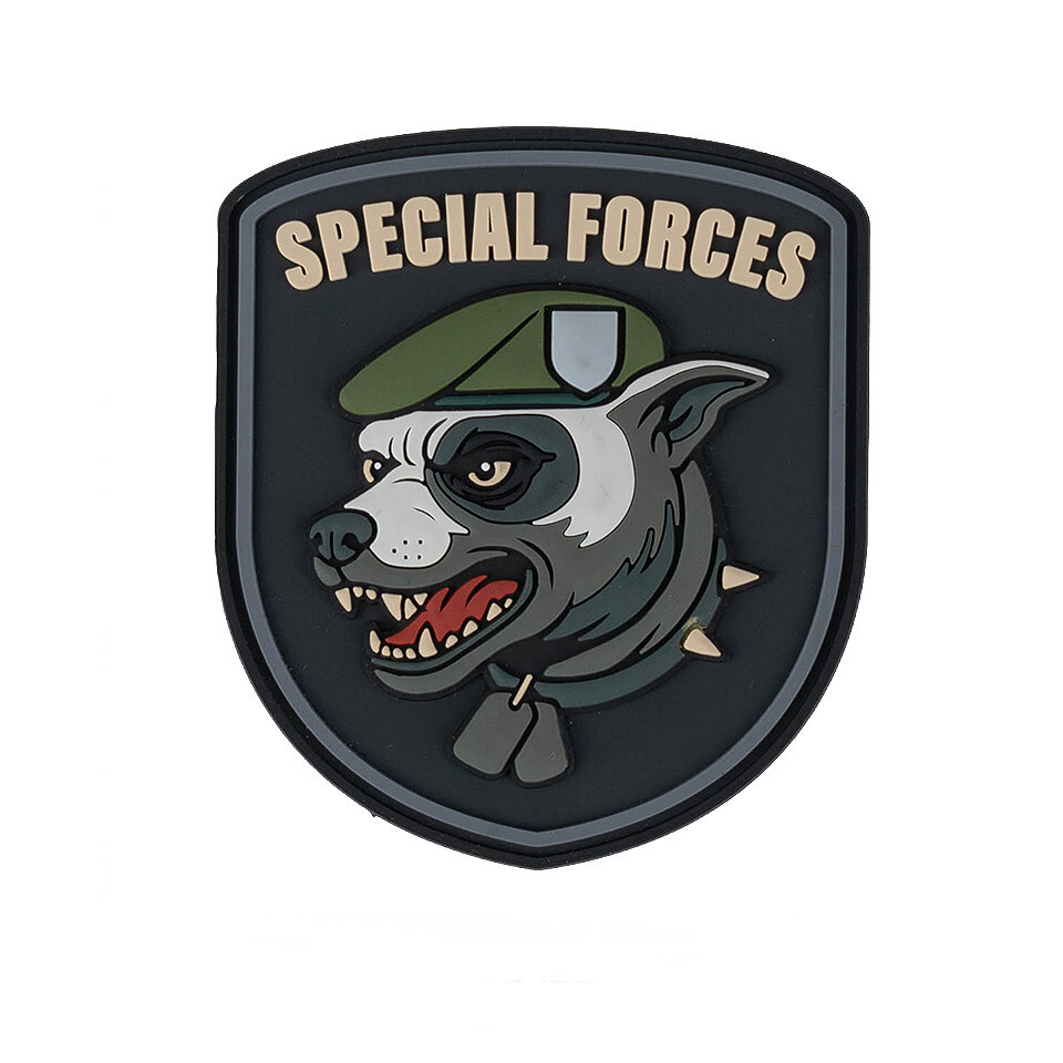 Gumová nášivka 101 Inc Special Forces Dogs - barevná