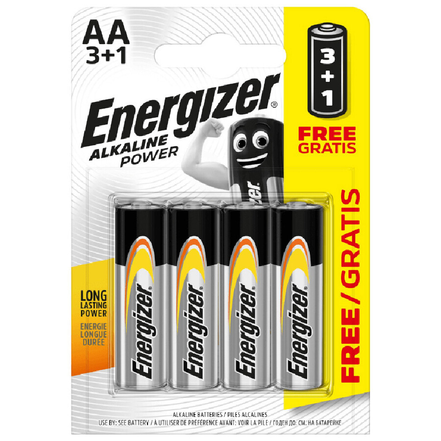 Baterie alkalická Energizer AA R6S 4 ks