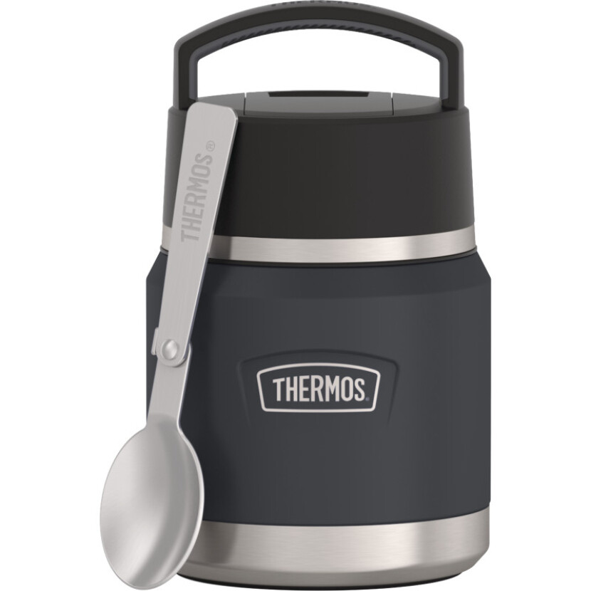 Dětská termoska na jídlo Thermos 355 ml s lžící - tmavě šedá
