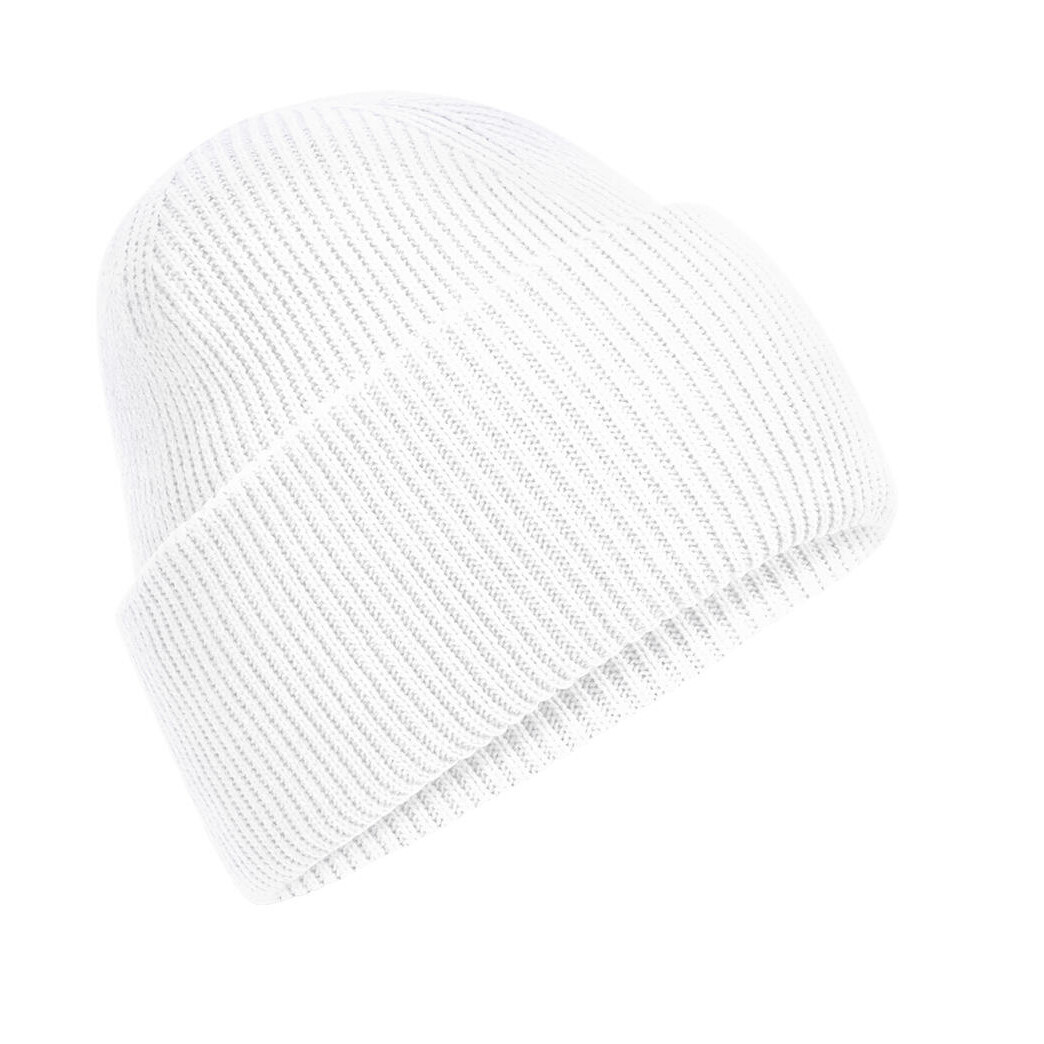 Čepice se širokou manžetou Beechfield Beanie - bílá