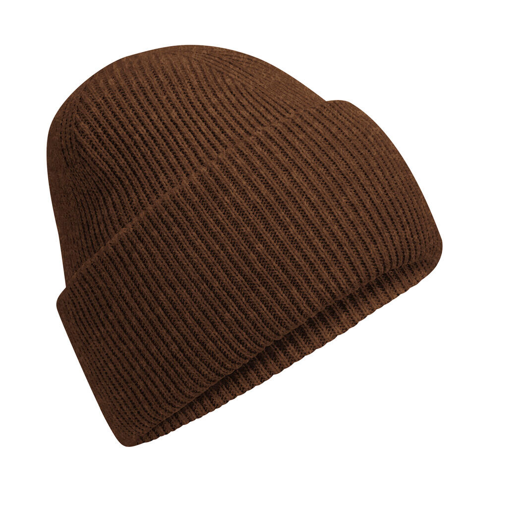 Čepice se širokou manžetou Beechfield Beanie - hnědá