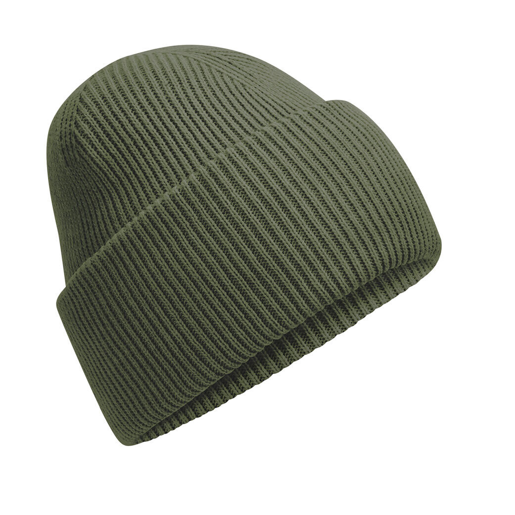 Čepice se širokou manžetou Beechfield Beanie - olivová