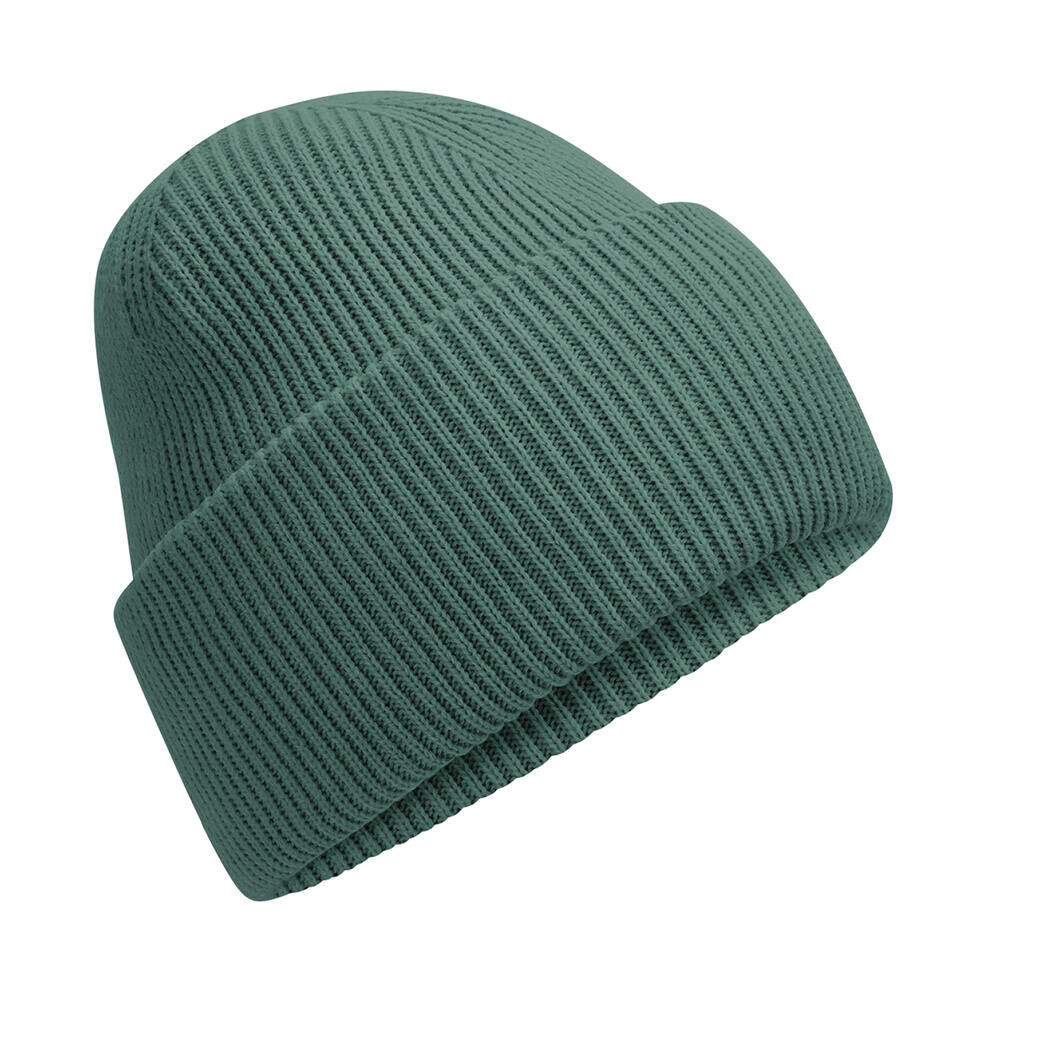 Čepice se širokou manžetou Beechfield Beanie - tmavě olivová