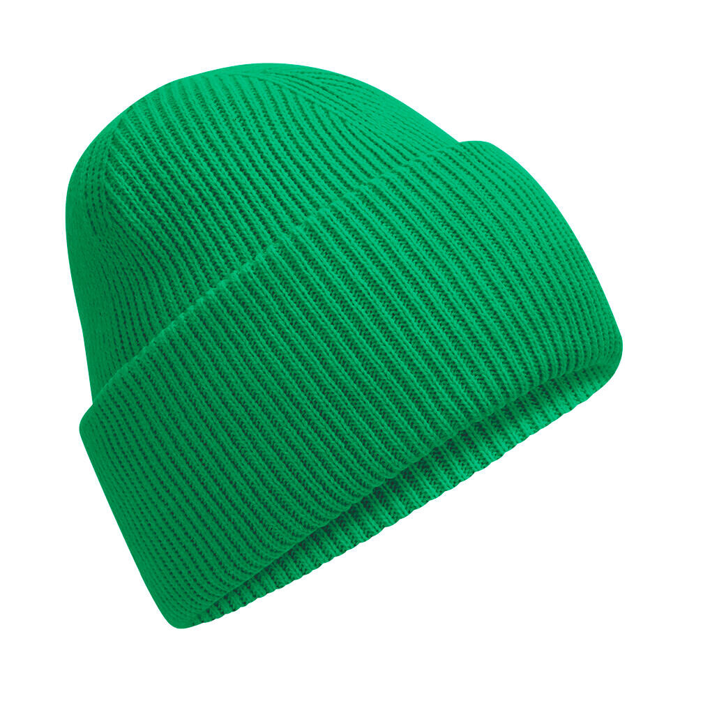 Čepice se širokou manžetou Beechfield Beanie - zelená
