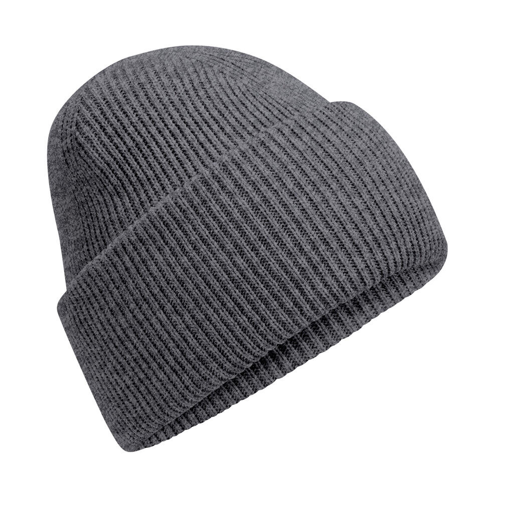 Čepice se širokou manžetou Beechfield Beanie - šedá