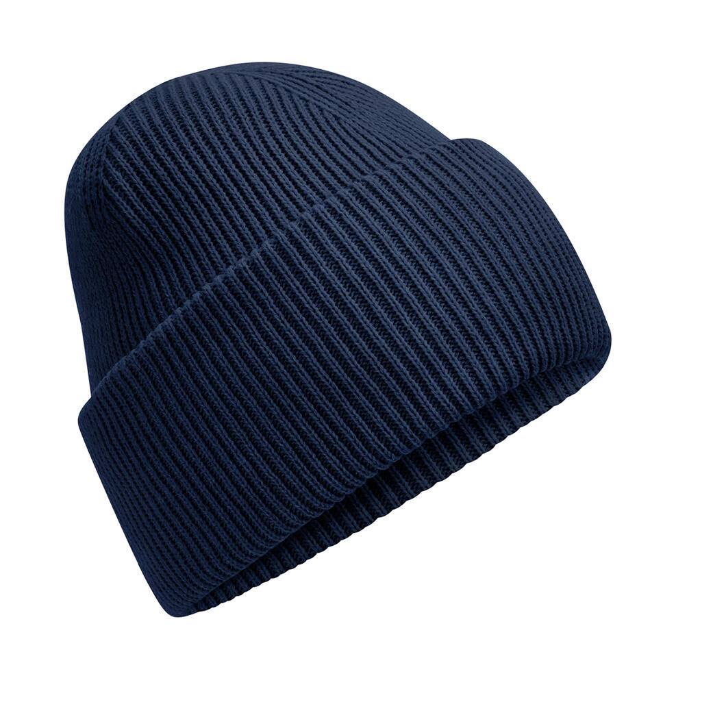 Čepice se širokou manžetou Beechfield Beanie - navy