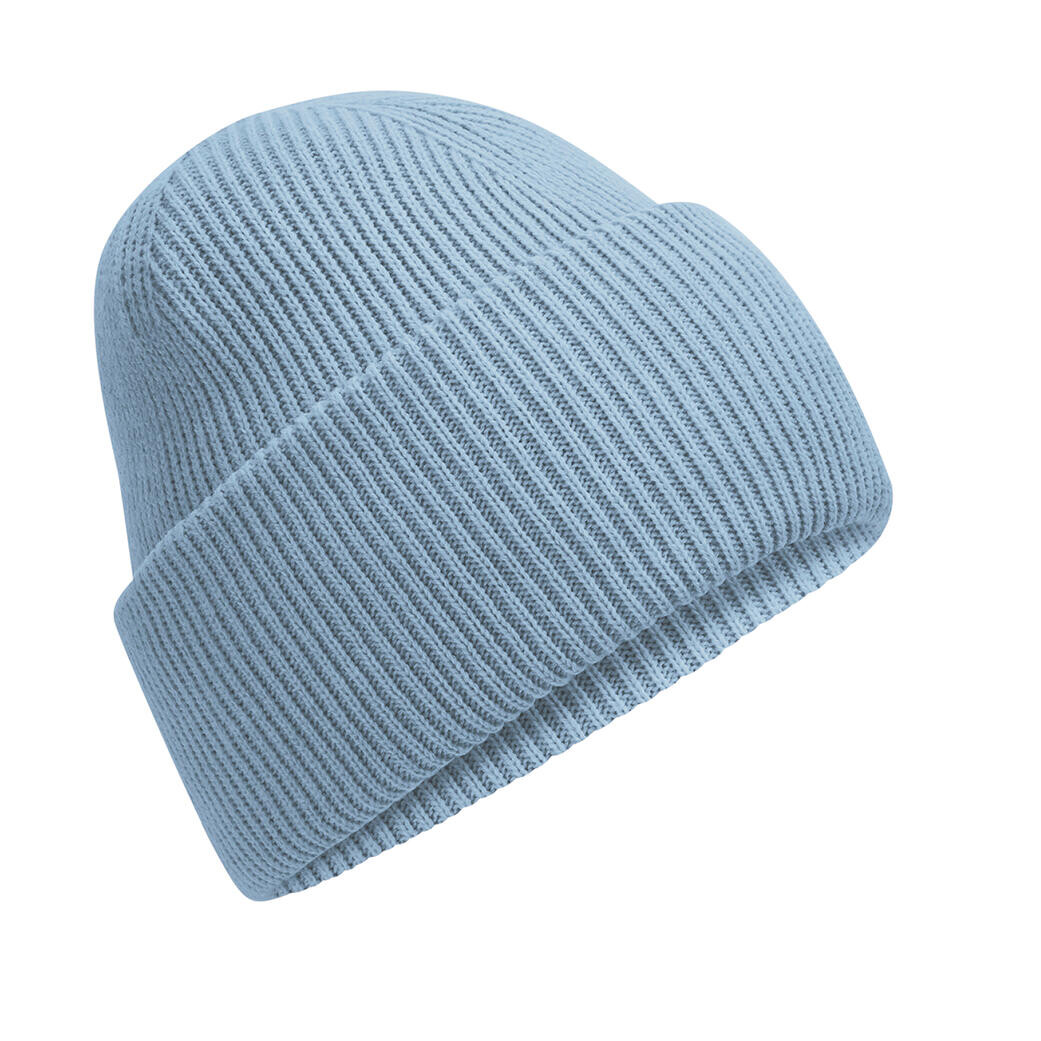 Čepice se širokou manžetou Beechfield Beanie - světle modrá