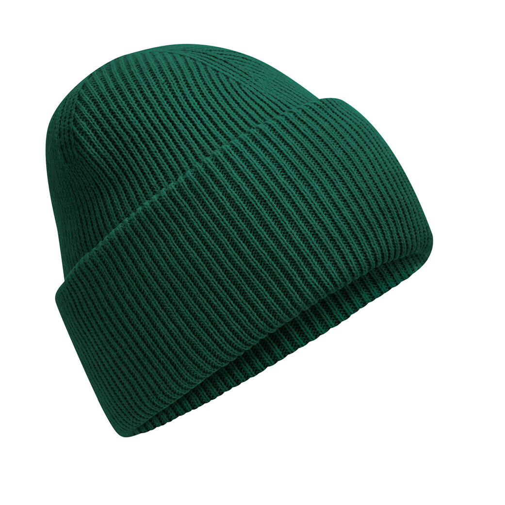Čepice se širokou manžetou Beechfield Beanie - tmavě zelená