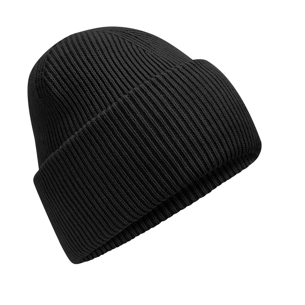 Čepice se širokou manžetou Beechfield Beanie - černá