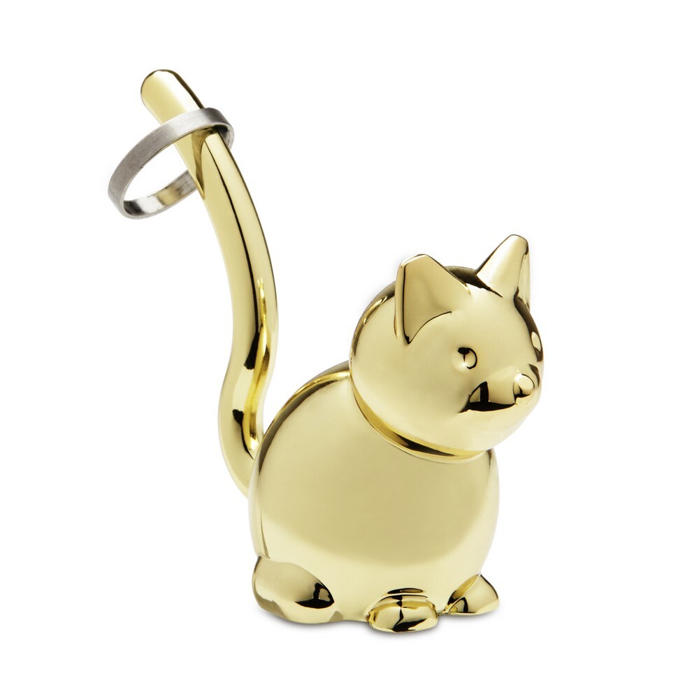 Zlatý stojánek na prstýnky Umbra Zoola Cat