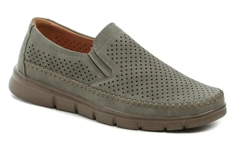 Magnus 321-0129-C1 khaki pánské letní mokasíny