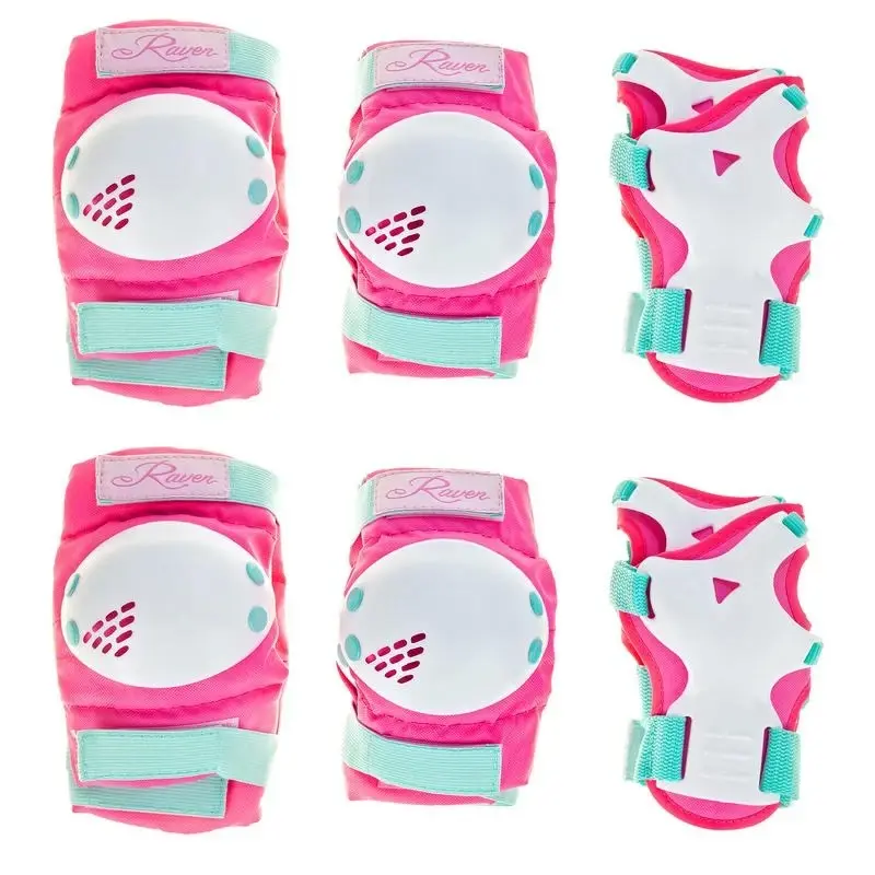 Raven Verba Mint/Pink, dětské sada chráničů POUZE M (VÝPRODEJ)