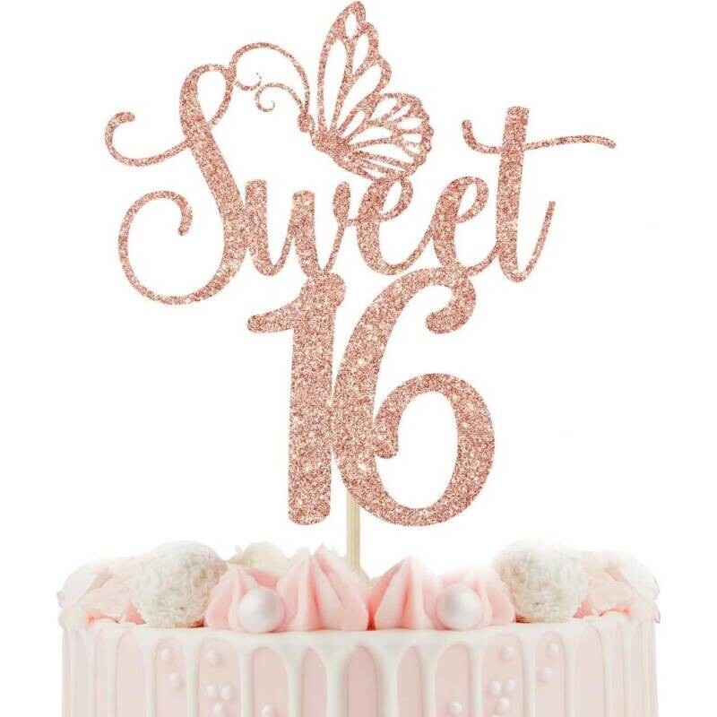 Zápich na dort Sweet 16 5ks - Cakesicq