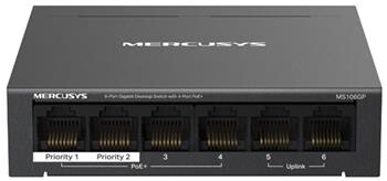 Mercusys MS106GP switch 4xPoE+