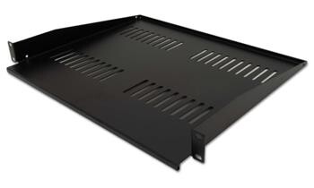 XtendLan police 1U, 400mm, univerzální, předsunutá, nosnost 25kg, černá