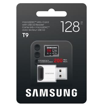 Samsung T9 microSD 128GB + USB Adaptér