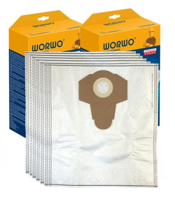 Sáčky WORWO LVMB03 Professional pro Parkside, Einhell, Narex ... a další 7ks