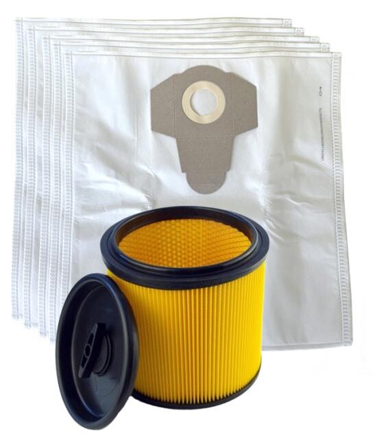 Filtr pro PARKSIDE PNTS 1300 s víkem a sáčky textilní 20L, 1+5ks sada