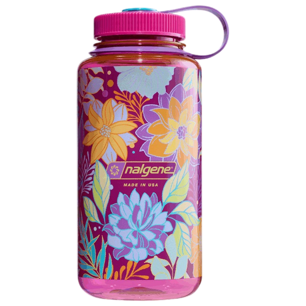 Láhev Nalgene Wide Mouth Psychedelic Botanical 1000 ml Barva: růžová