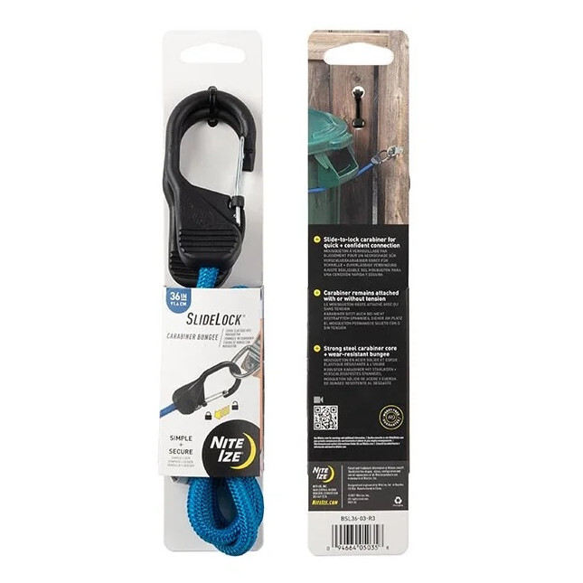 Upínací guma Nite Ize Slide Lock Carabiner Bungee 36