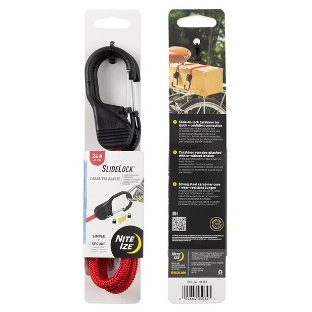 Upínací guma Nite Ize Slide Lock Carabiner Bungee 24
