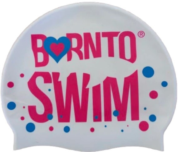 BornToSwim Silicone Cap Junior Bílá