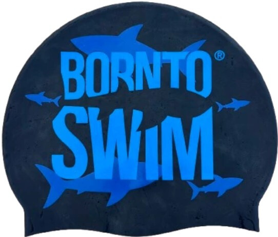 BornToSwim Silicone Cap Junior Černá