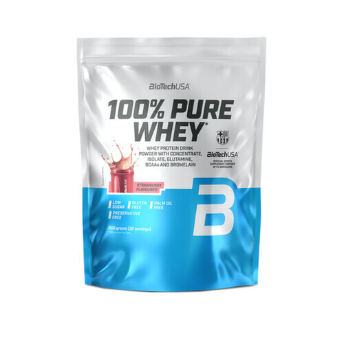 BioTech 100% Pure Whey Jahoda 900 g