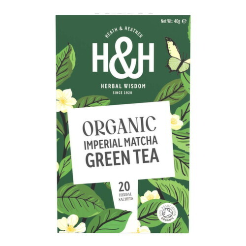 H&H Zelený čaj s matchou BIO 20x2g