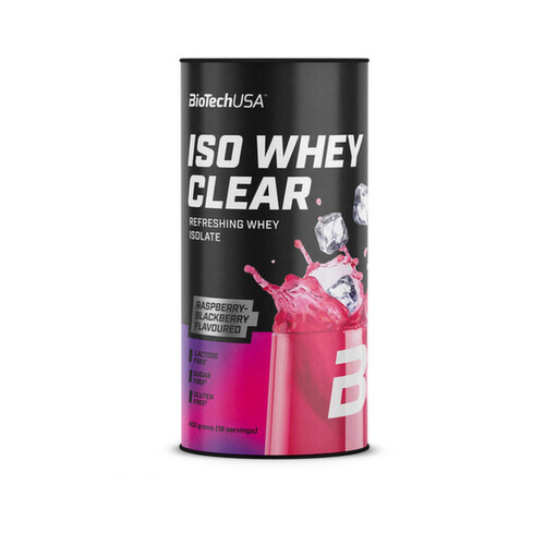 BioTech Iso Whey Clear Maliny a ostružiny 400 g