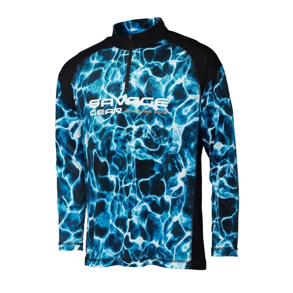 Savage Gear Triko Marine UV Long Sleeve T-Shirt - S