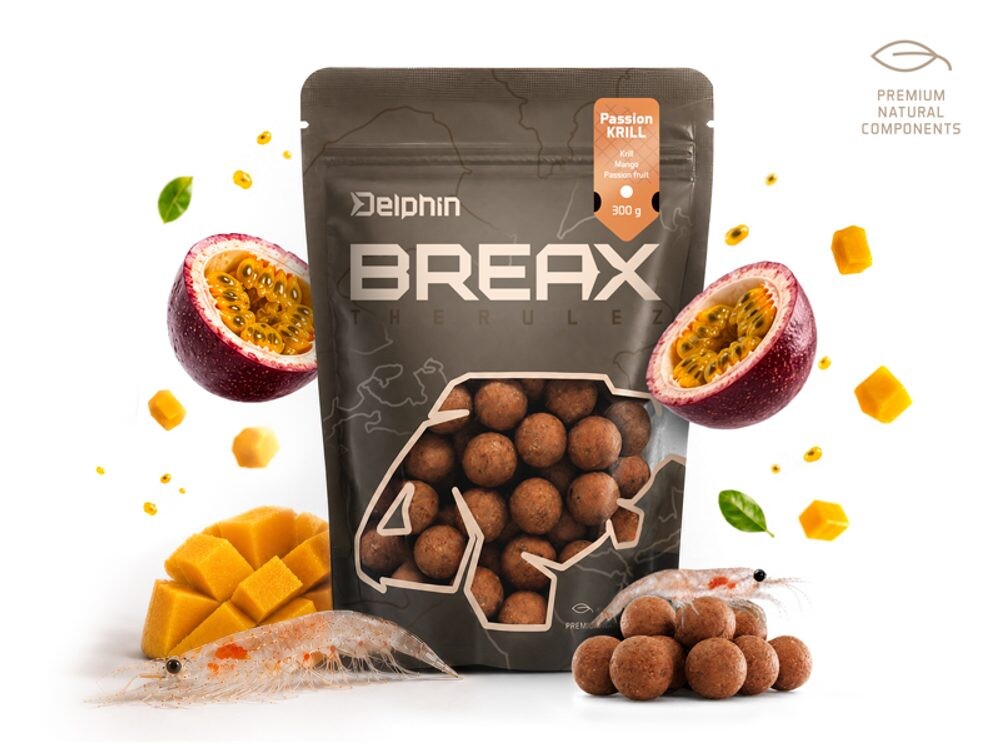 Delphin Boilies BreaX / PassionKRILL 300g - 16mm
