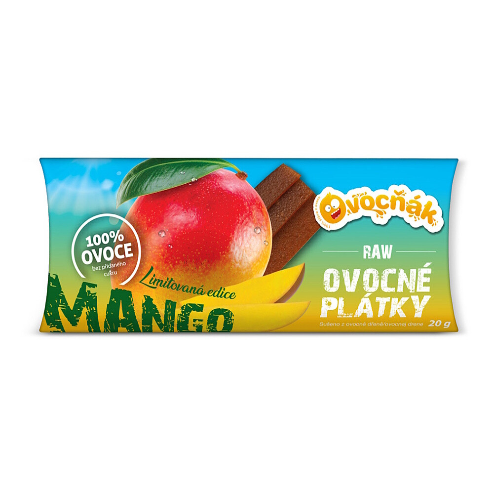 OVOCŇÁK Ovocné plátky jablko a mango 20 g
